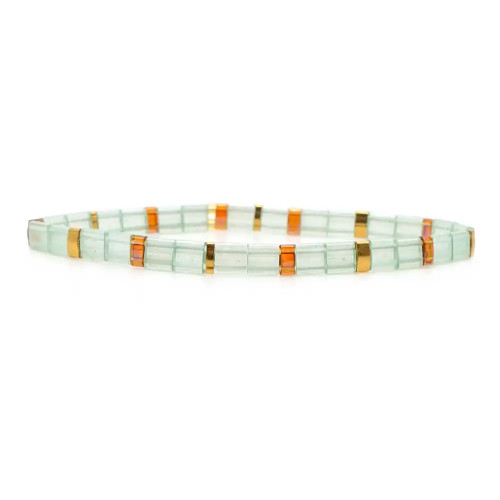 MI-B190160A Go2boho Pulseras Mujer Moda Miyuki браслет для женщин богемный Тила бисер браслеты ювелирные изделия летние пляжные Красочные Модные - Окраска металла: MI-B190160A