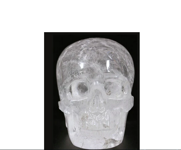 Wang88fafa88408 &ltкварца горного хрусталя Резные Хрустальный Череп Реалистичный