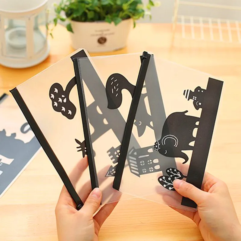 

New Korea stationery lovely cute creative edge PVC envelope to receive bag chicken translucent folder elephant