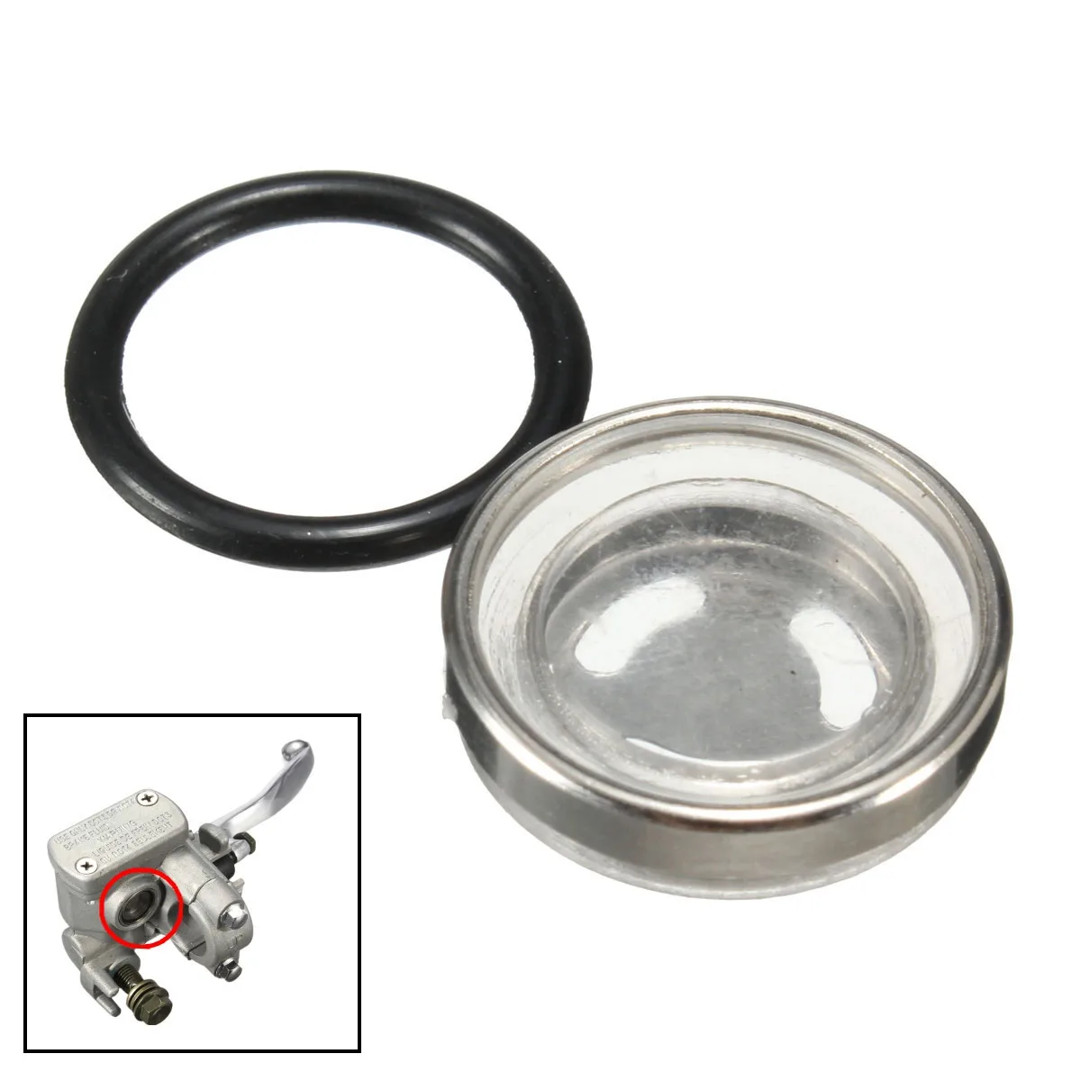 

18mm Master Brake Cylinder Reservoir Sight Glass Motorcycle Dirt Bike Gasket