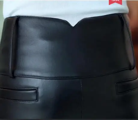 Женские Модные осенне зимние брюки карандаш из овечьей кожи|pencil pants|fashion leather