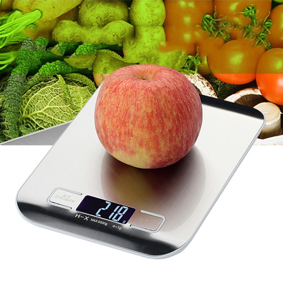 CX-2 бытовые портативные кухонные весы из нержавеющей стали электронные 5 кг