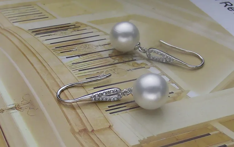 925 настоящие натуральные большие серьги из натурального пресноводного жемчуга