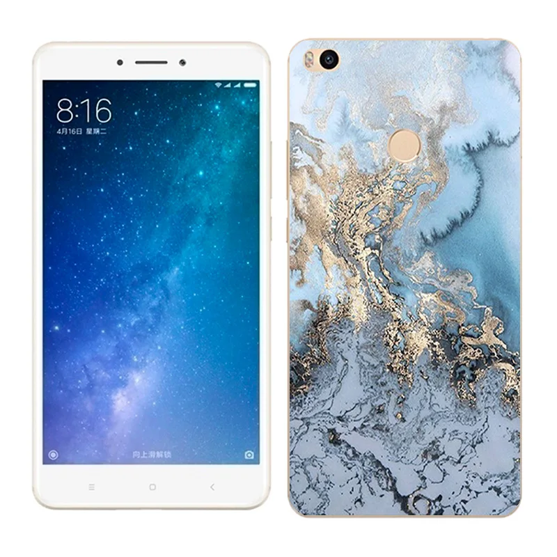 Чехол s для Xiaomi Mi Max2 Мягкий силиконовый чехол для Xiaomi Mi Max 2 пейзаж с цветком окрашенный чехол для телефона для xiomi Mi Max 2 Fundas - Цвет: 07