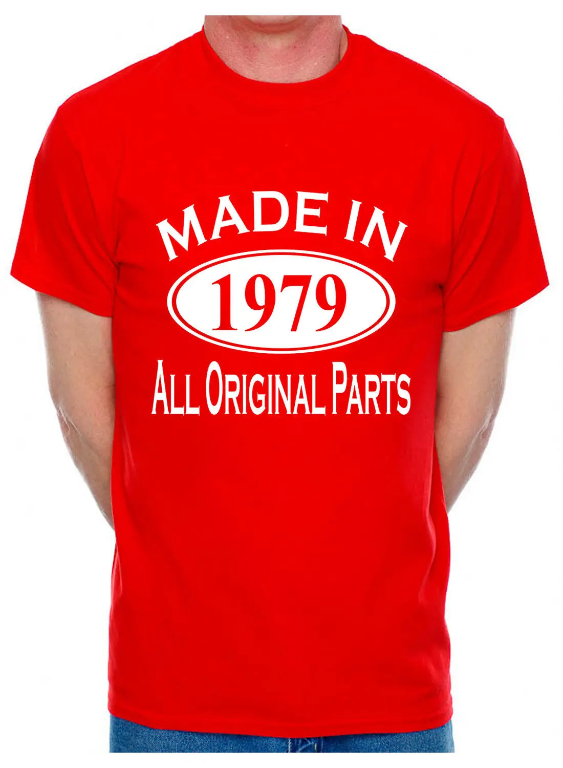 New 40th Birthday Present Made In 1979 Mens Age 40 Gift Funny T-Shirt T Shirts Hip Hop Streetwear | Мужская одежда