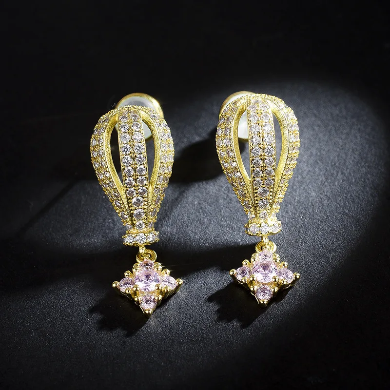 Мода AAA кубического циркония классический узел Стиль Полые сладкие Эффектные