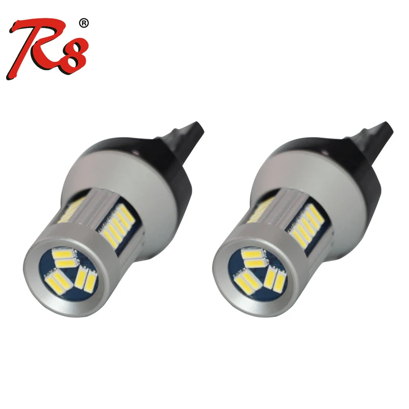 R8 2 шт. T20 7440 W21W светодиодный 7443 W21/5W ные лампы 4014 30SMD Автомобильные фары указатели