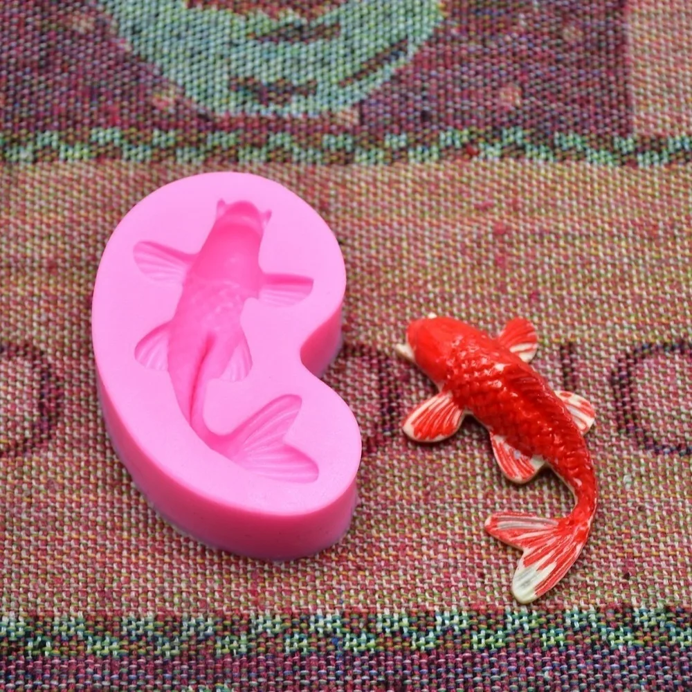 Новинка 2019 г. креативная форма рыбы сделай сам для выпечки блестящая силиконовая