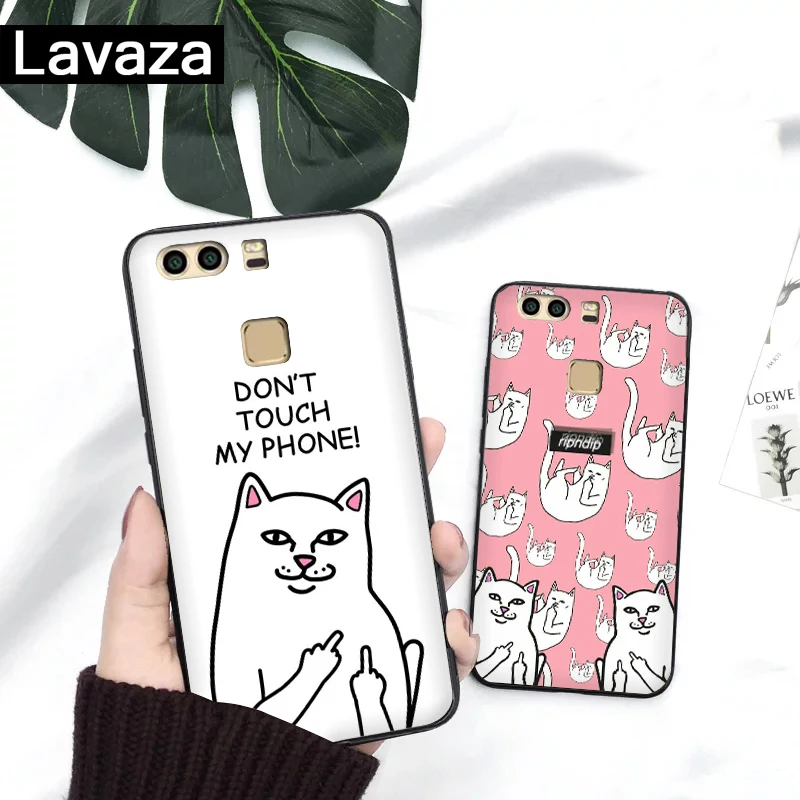 Lavaza модный Забавный силиконовый чехол с принтом кота для huawei P8 Lite P9 Mini P10 P20 Pro P Smart P30