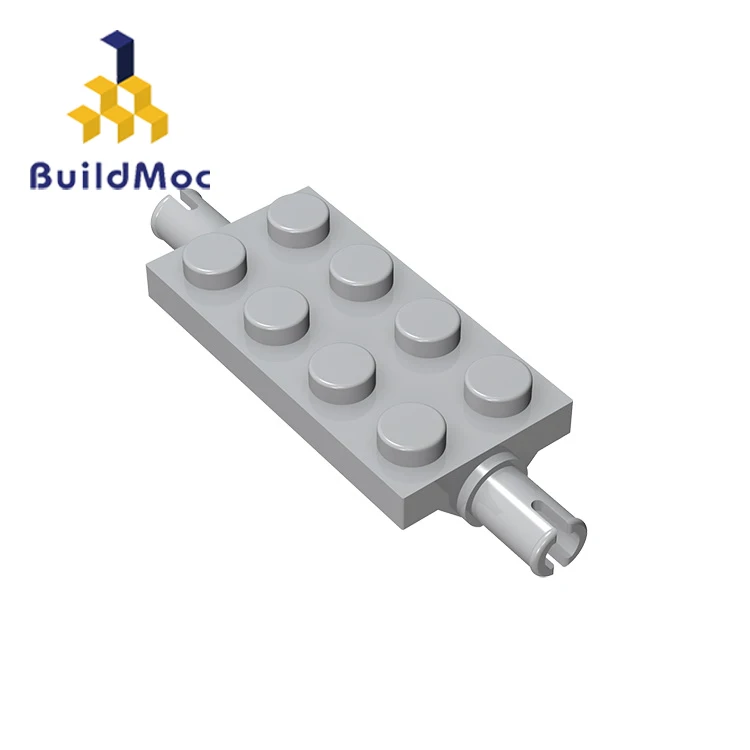 BuildMOC 30157 Модифицированная пластина 2x4 с булавками для строительных блоков детали
