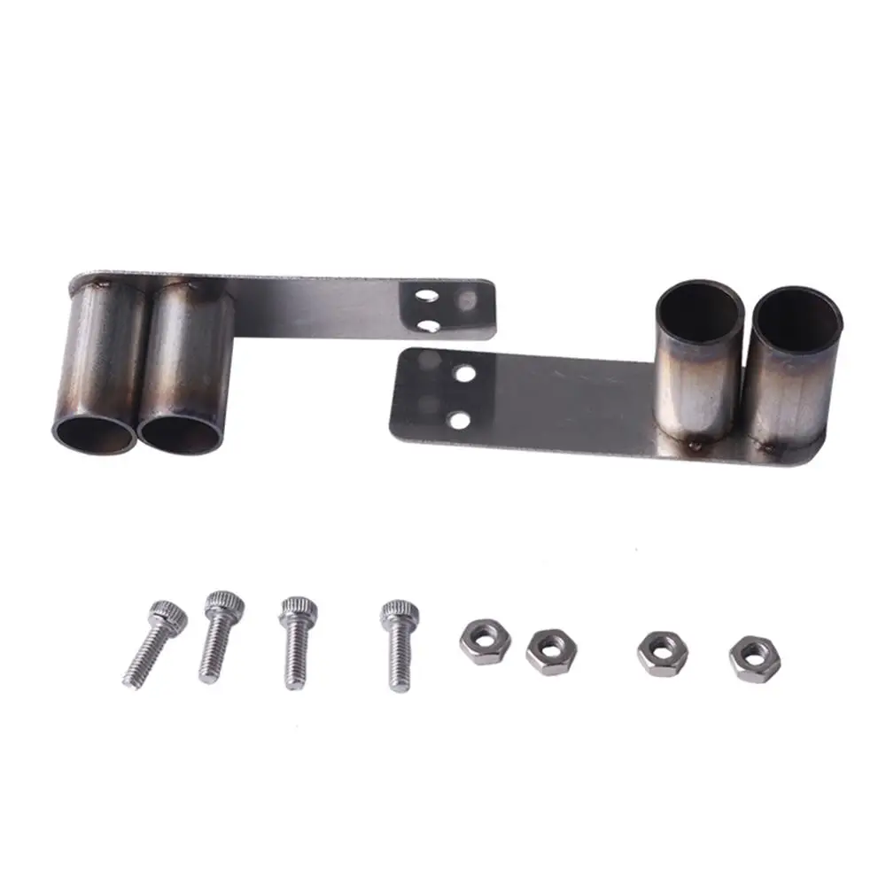 RC Двусторонняя одинарная/двойная металлическая имитационная выхлопная труба