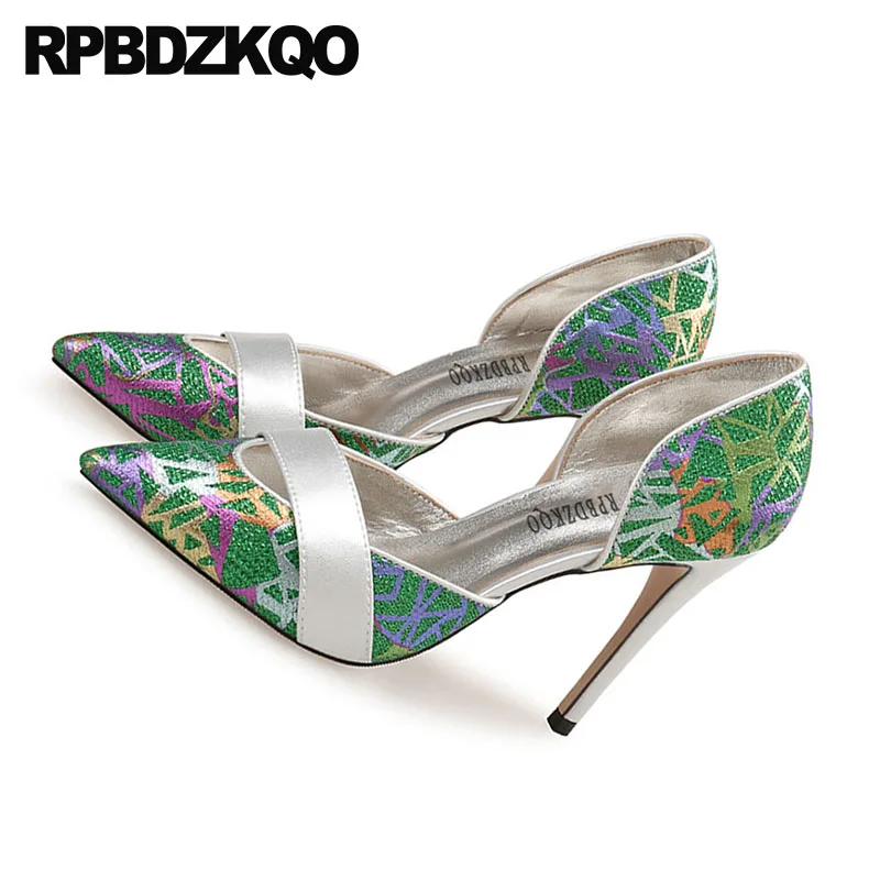 Женские туфли с острым носком на высоком каблуке полуботинки 10 42 лодочки Туфли