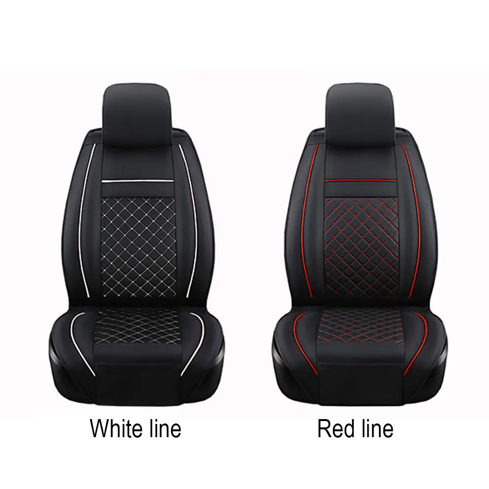 

Vehemo PU Leather Dustproof Car Front Seat Cover Prevent Scratches Universal Cushion Waterproof