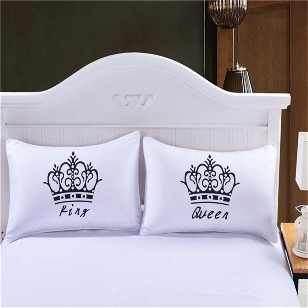 2 шт. Наволочка на подушку Чехол чехол пара подарок любимым decorativewhite Подушка s для