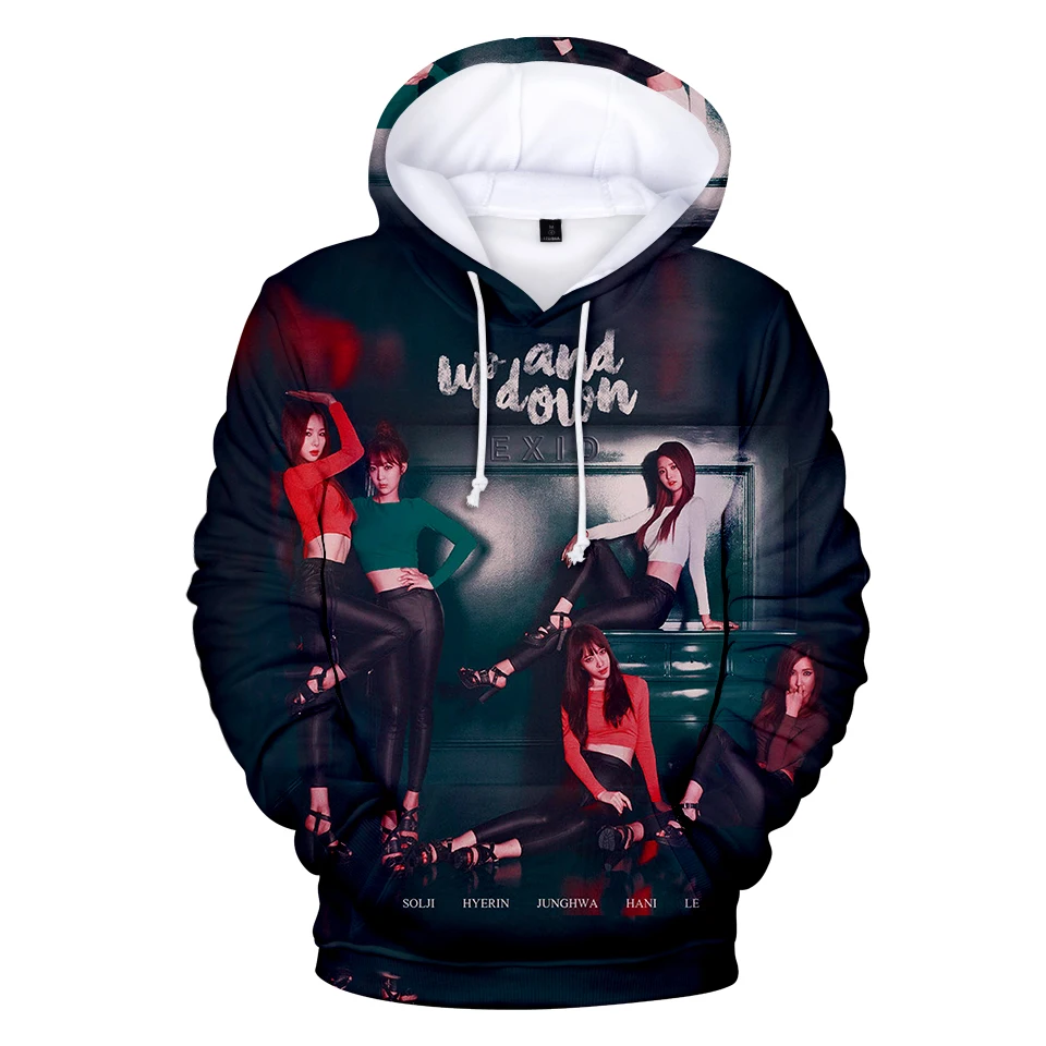 EXID Print 3D Hoodies Men Women Sweatshirts Harajuku Hoodie Women's band 2019 New Hip POP Sweatshirt XXS-4XL | Мужская одежда