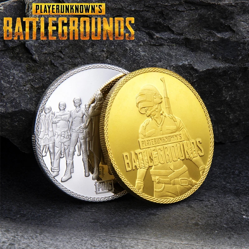 Игра PUBG Coin cosplay Реквизит Золото Серебро памятная монета реквизит аксессуары PLAYERUNKNOWN'S BATTLEGROUNDS