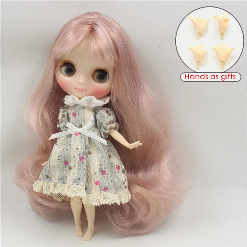 DBS blyth middie кукла розовая Золотая микс фиолетовое волосяное соединение тела