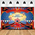 Mocsicka, цирковая вечеринка, яркие баннеры, воздушный шар, фон для фотосъемки на день рождения