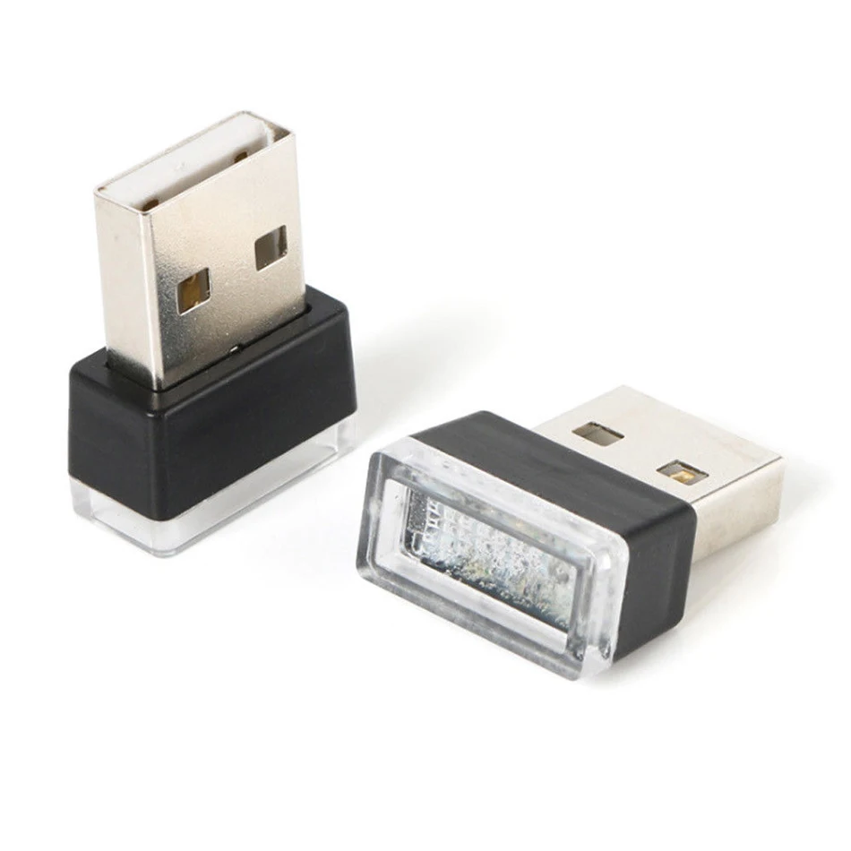 Автомобильная атмосферная лампа с USB новинка миниатюрная Светодиодная