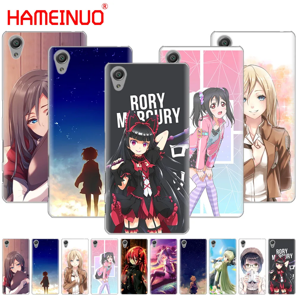 HAMEINUO милый аниме девушка комикс чехол для телефона sony xperia z2 z3 z4 z5 mini plus aqua M4 M5 E4 E5 E6