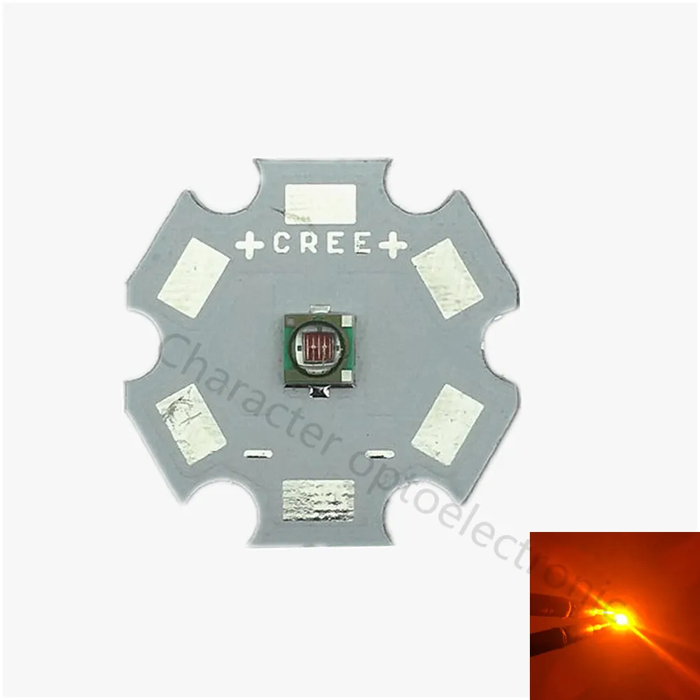 5 шт. XPE R3 Yellow3W Cree XLamp XP-E желтый 590nm ~ 595nm Светодиодная лампа с 20/16/14/12/10/8 мм PCB Star Base |