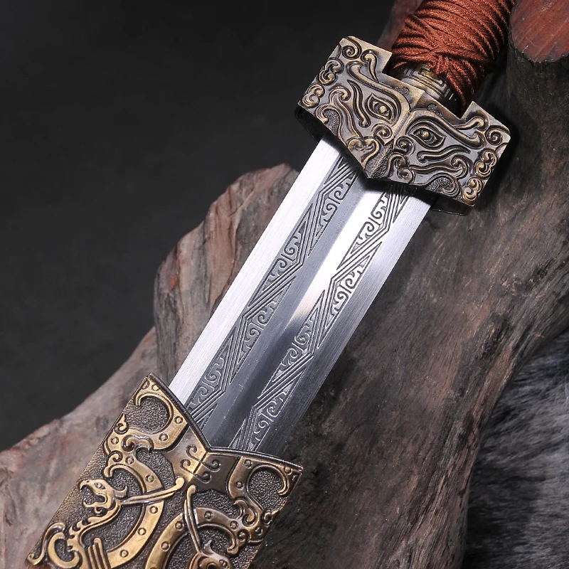 Китайская династия Хань 1060 Высокоуглеродистая сталь полностью ручная работа в