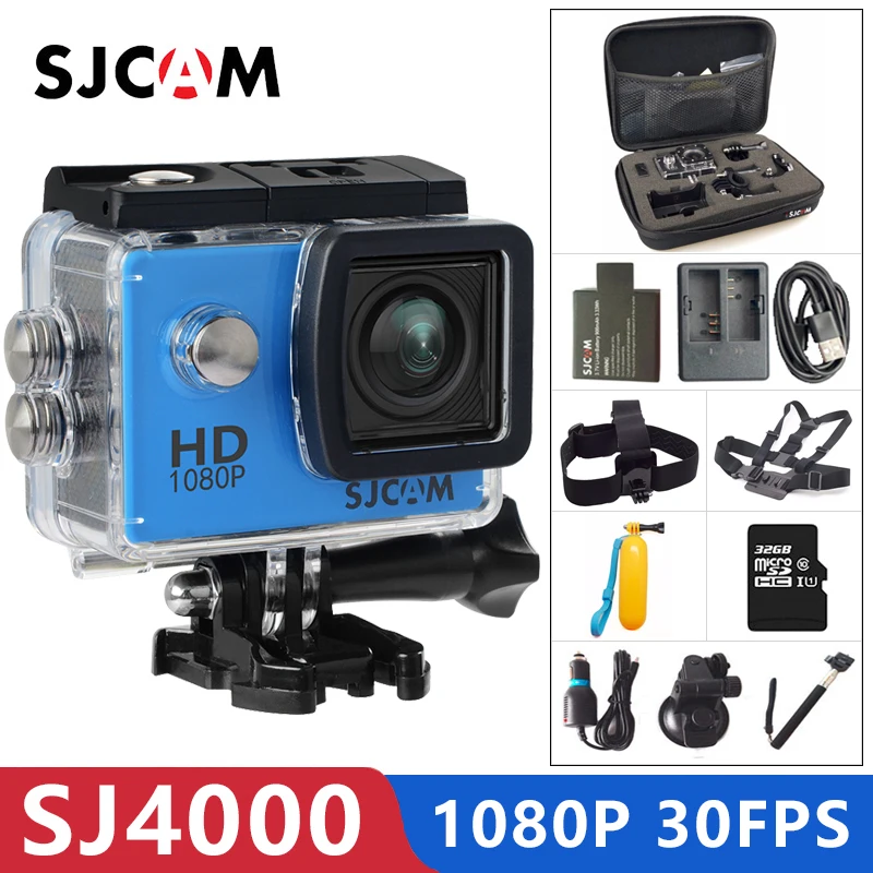 SJCAM SJ4000 экшн-Камера спортивная DV 1080P Full HD 2,0 дюймов экран Дайвинг 30 м Водонепроницаемая мини видеокамера оригинальная SJ 4000 Cam
