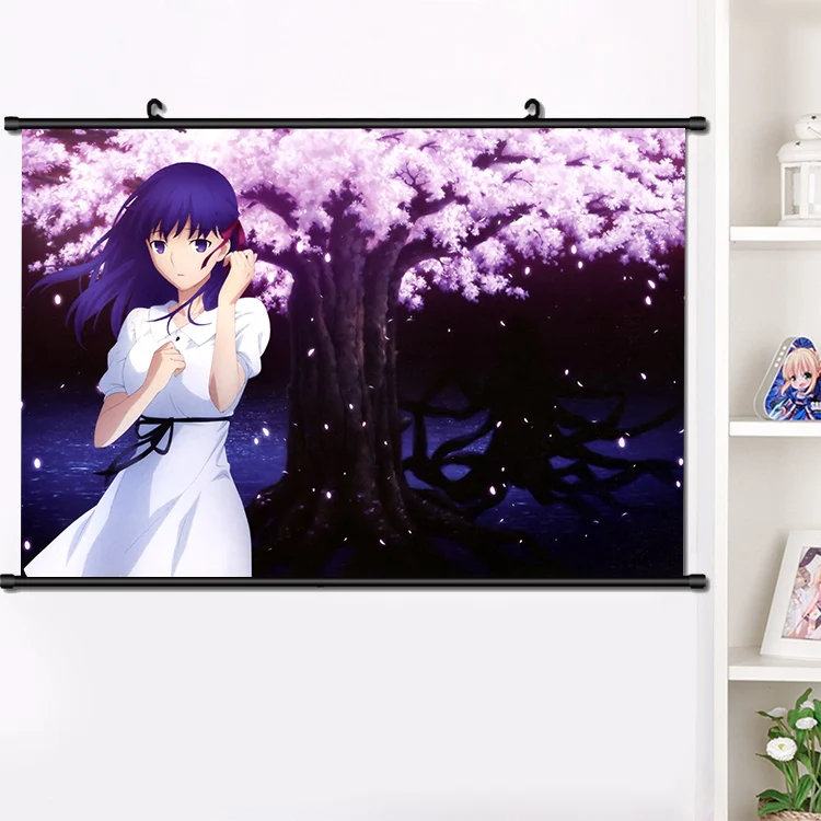 Аниме Fate/stay night: небес чувствовать себя Sakura Matou прокрутки плакат манга настенные