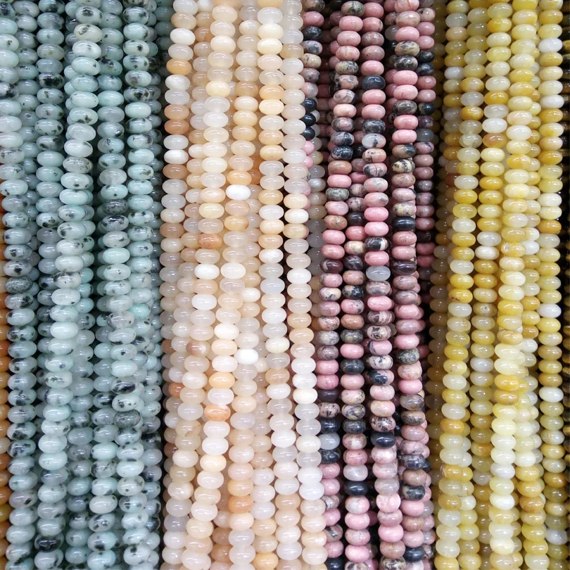 Овальная форма 5*8 мм бусины из натурального камня для шармов Высокое качество