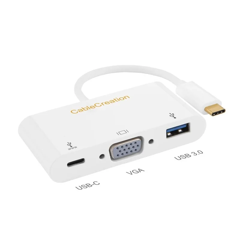 Адаптер USB Type-C (совместим с Thunderbolt 3) к VGA + 3 0 | Электроника