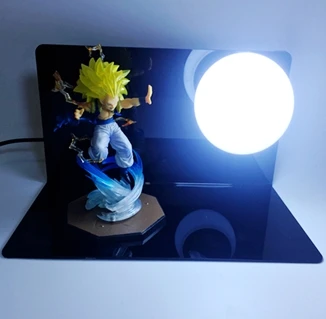 I Dragon Ball Son Goku Strength bombes Luminaria светодиодный ночник праздничный подарок номер декоративный светодиодный светильник в ЕС США Plug - Испускаемый цвет: I