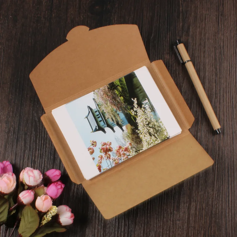 30pcs/lot 160*105MM Kraft Bag Chic Wedding Favors and Gifts document Box Party Supplies file filing products folders school | Канцтовары