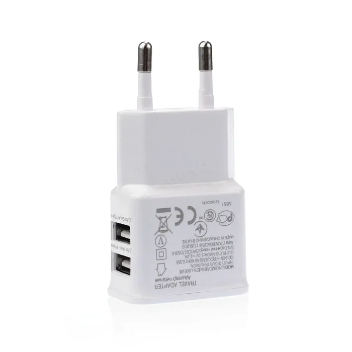 EPULA 5V 2A 2 порта двойной USB питания AC настенное зарядное устройство адаптер для