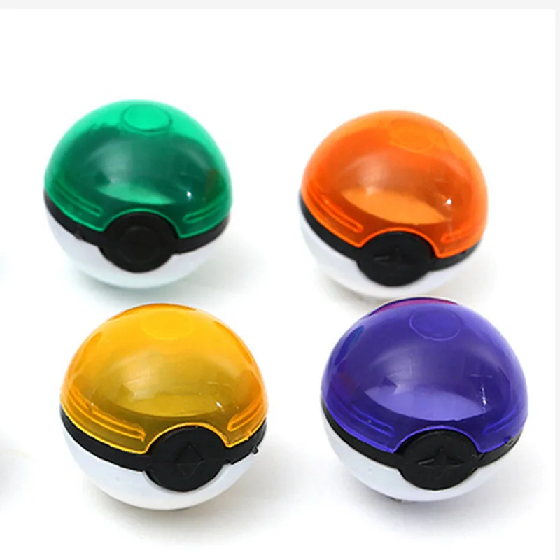 Kawaii Аниме фигурки 72 шт./лот многоцветные PoKeBall Монстр Пикачу пластиковые шарики