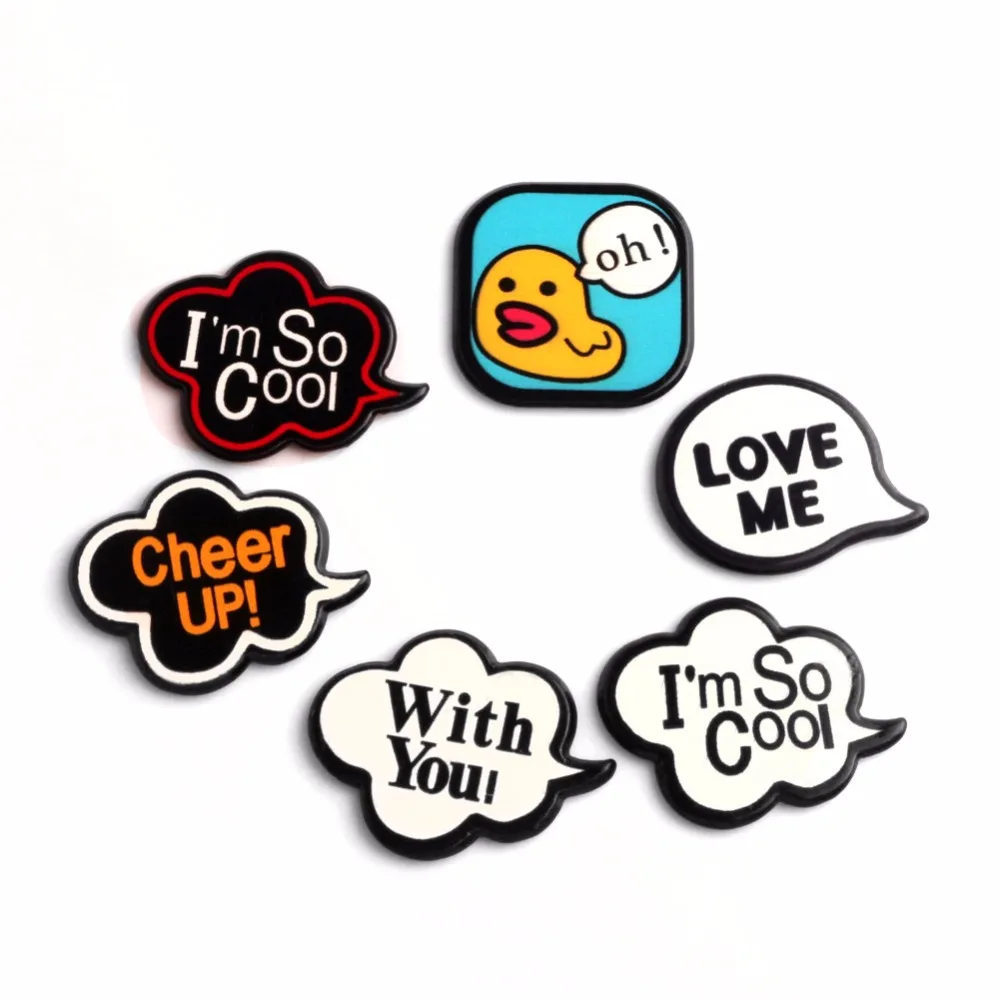 

20Pcs Acrylic Letter Decoration Crafts Cute Kawaii Flatback Cabochon Embellishments For Scrapbooking DIY Accessories