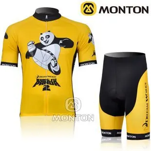 2013 KUNG FU PANDA Team Cycling clothing /Cycling wear/ jersey short sleeve+Shorts Sets Suite Free Shipping | Спорт и развлечения
