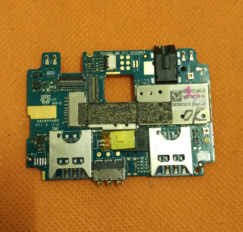 Б/у оригинальная материнская плата 1G ram+ 16G rom материнская плата для Cubot Z100 MTK6735 четырехъядерный 5," HD 1280x720