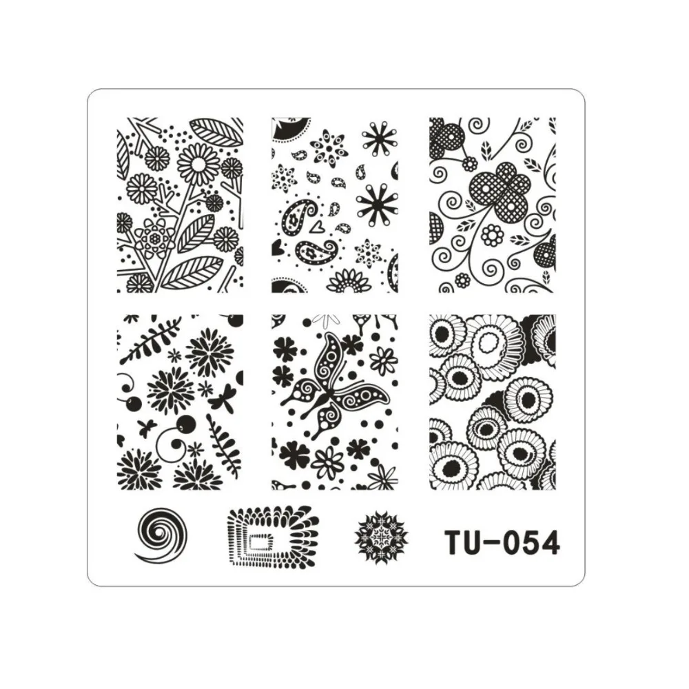 Штамп Mezerdoo с иллюзионным рисунком для дизайна ногтей штамп сделай сам маникюрный