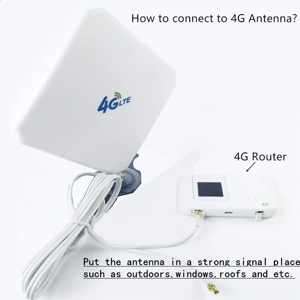 4G LTE Антенна 35dBi SMA разъем с большим диапазоном сети присоской для