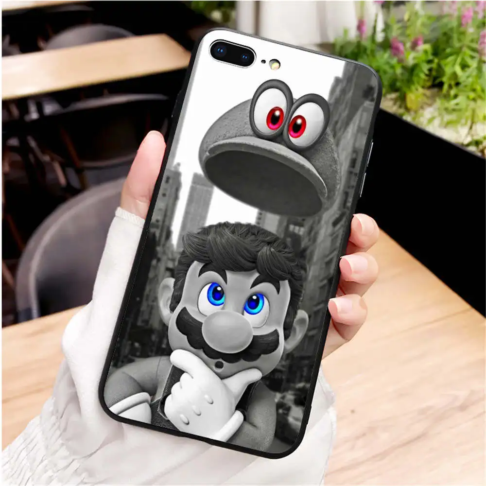 Мягкий силиконовый чехол из ТПУ с рисунком Супер Марио для iPhone MAX XR XS X 5 5S 5SE 6 6 S 6 7 8 Plus Coque Capa - Цвет: TPU