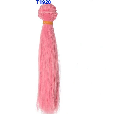 1 шт. волосы 15 см Розовый Красный цвет прямые кукольные для 1/3 1/4 BJD куклы diy Волосы