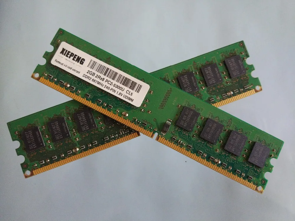 Память 2 Гб DDR2 800 МГц 4 2Rx8 4G PC2 5300 без ECC ОЗУ для DELL Vostro 400 410 200 XPS 600 630I 720 настольные