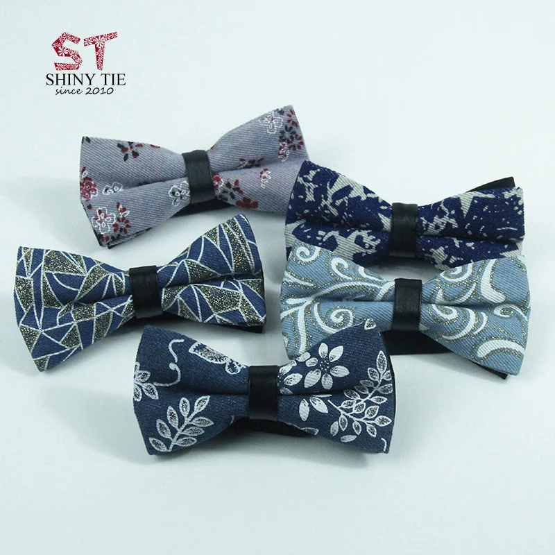 Галстук бабочка из 2017 хлопка и льна мужской галстук искусственной кожи ручной