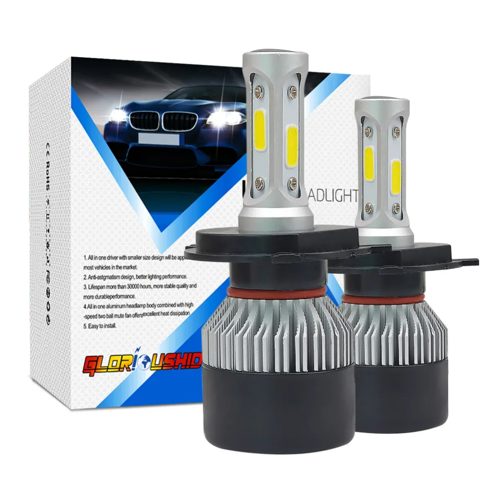 H11 Led H7 H4 H8 H9 9005 HB3 9006 HB4 автомобильная светодиодная лампа для фары 72 Вт 8000lm