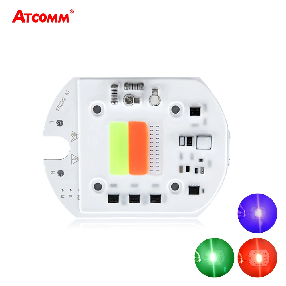 

50W RGB COB LED Chip Lamp Smart IC Auto Mode High Power LED Diode Matrix Array Stage Light Garden Square Landscape Lighting