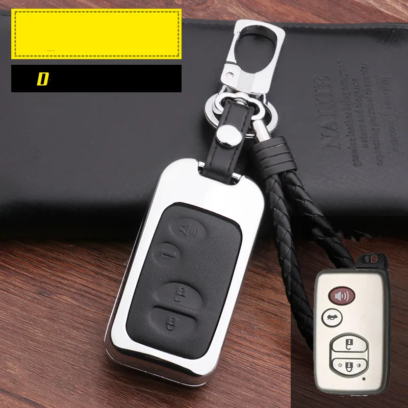 D Black Чехол для ключей автомобиля для Toyota LandCruiser Prado 150 Camry Prius, Crown Highlander для Subaru 2013 Foreste Outback XV legacy - Название цвета: D Black