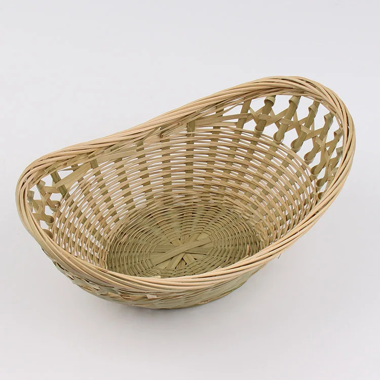 Ручная работа бамбуковый Плетеный Совок без ручки подарок покупателю корзина