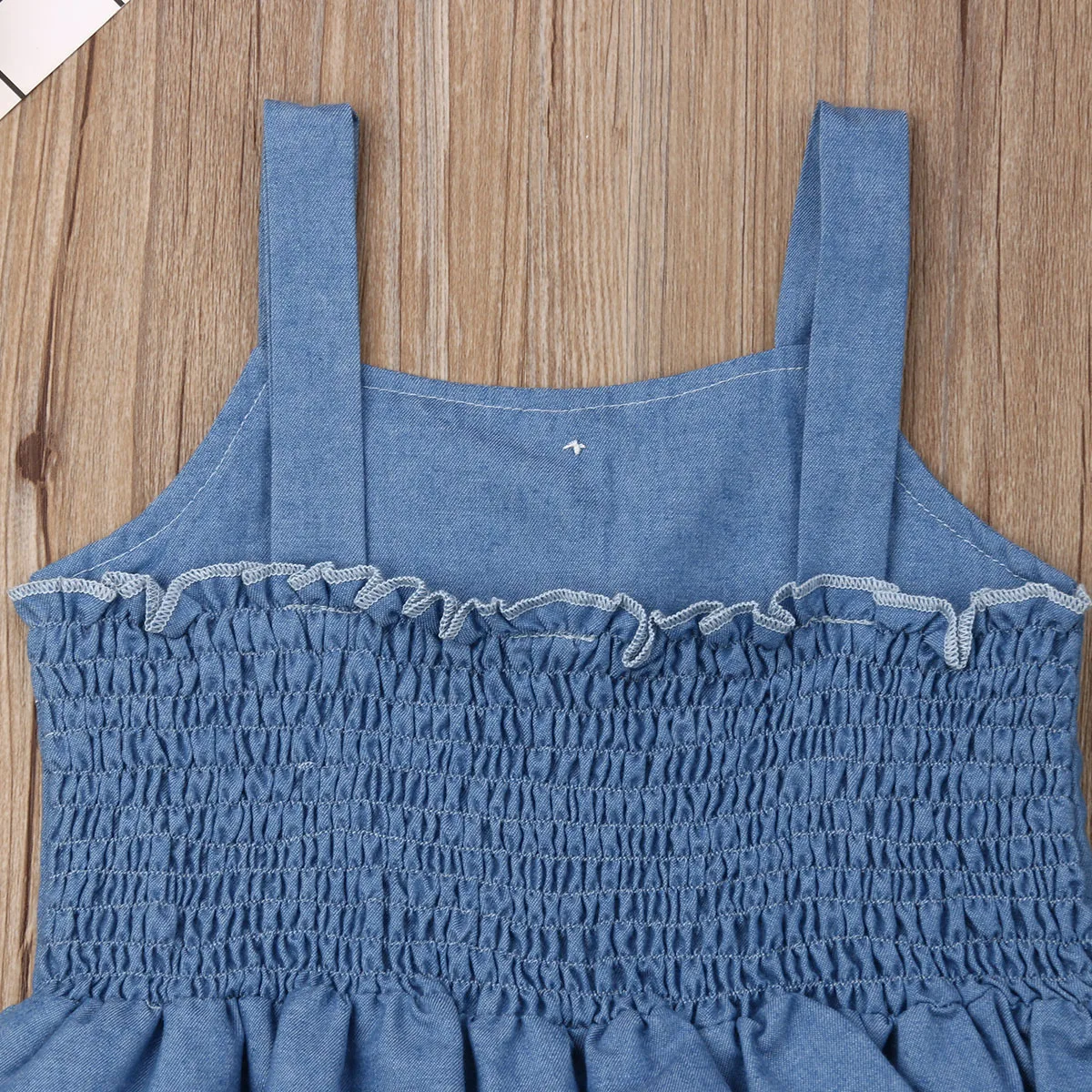 Летняя одежда для маленьких девочек топы с оборками футболка шорты 2 предмета