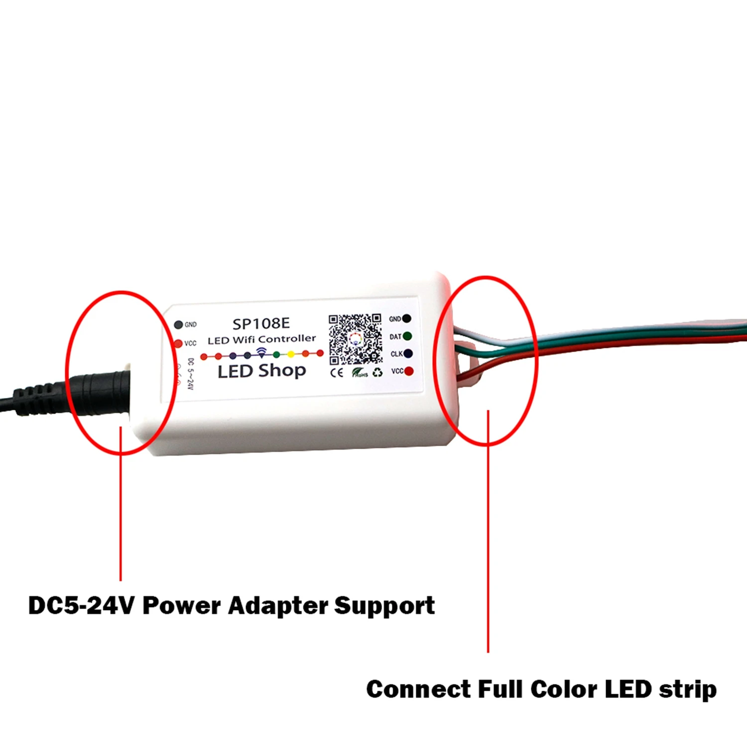 Светодиодный RGB контроль для смартфона с поддержкой Wi Fi iOS Android управление SP108E WS2811