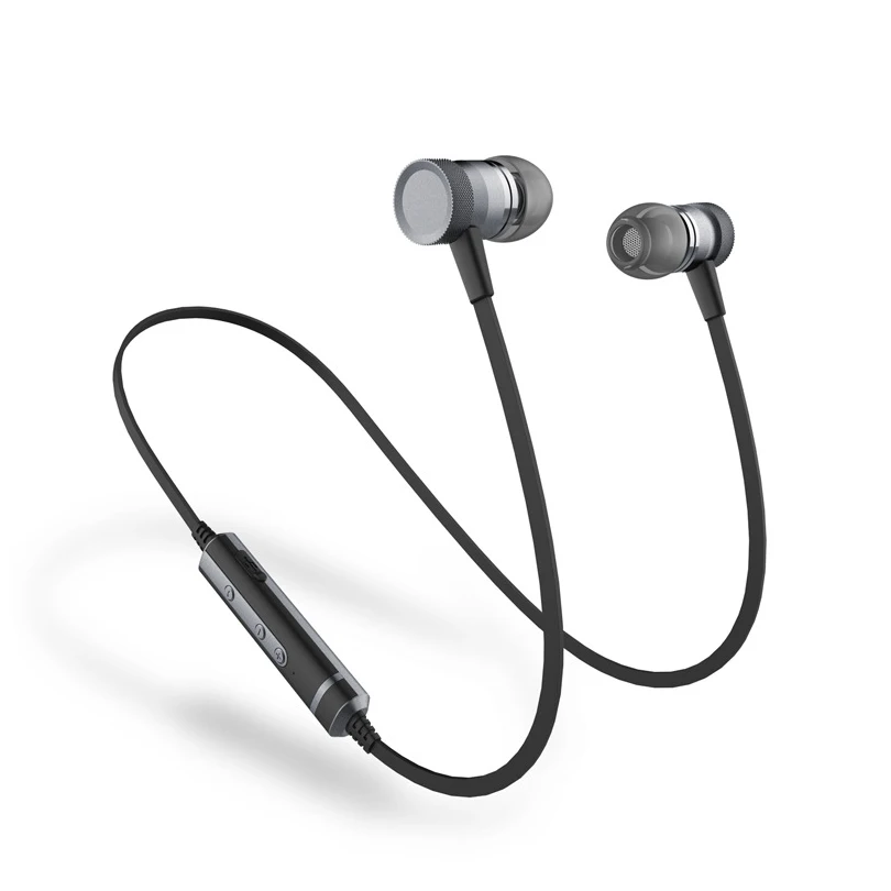 Aibesser CSR8635 wireless bluetooth earphone English voice prompt high fidelity in-ear magnetic subwoofer earphones | Электроника